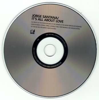 CD Jorge Santana: It's All About Love  LTD