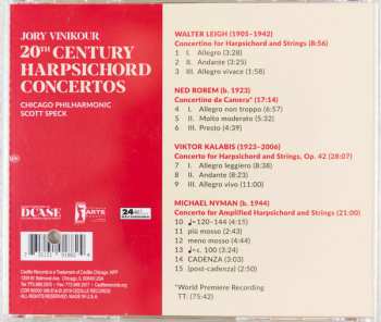 CD Jory Vinikour: 20th Century Harpsichord Concertos 505774