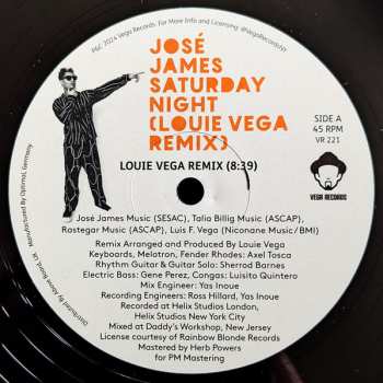 2LP José James: Saturday Night (Louie Vega Remix)