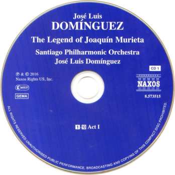 2CD José Luis Domínguez: The Legend Of Joaquín Murieta 506909