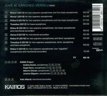 CD Iñaki Alberdi: KHÔRA: Cycle for Saxophone Quartet and Microtonal Accordion
