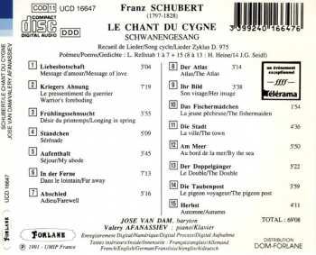 CD José van Dam: Schubert Schwanengesang 289769