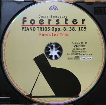 CD Josef Bohuslav Foerster: Complete Piano Trios
