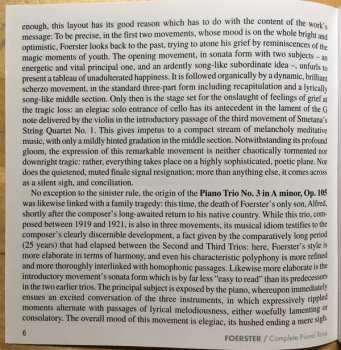 CD Josef Bohuslav Foerster: Complete Piano Trios