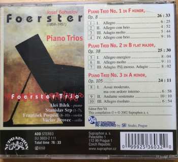 CD Josef Bohuslav Foerster: Complete Piano Trios