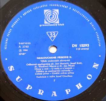 LP Josef Cincibus: Nasloucháme Přírodě 2 (Výběr Zvukových Záznamů) 540894