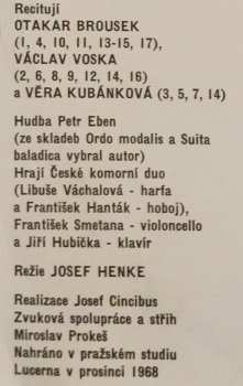 LP Josef Cincibus: Portrét Básníka Jaroslava Seiferta 124758