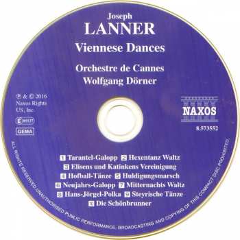 CD Josef Lanner: Viennese Dances 152952
