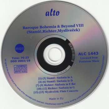 CD Josef Mysliveček: Baroque Bohemia & Beyond VIII 507322
