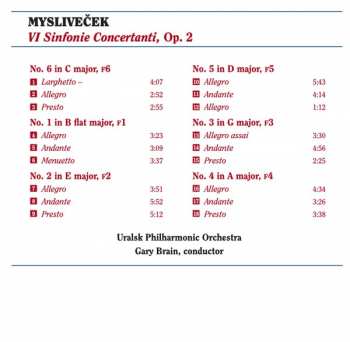 CD Josef Mysliveček: Music For Strings Volume 1 Sinfonie Concertanti 112963