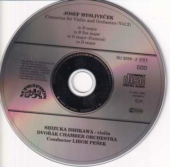 CD Josef Mysliveček: Violin Concertos Vol. 2 410566