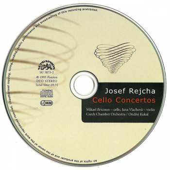 CD Josef Rejcha: Cello Concertos 50898