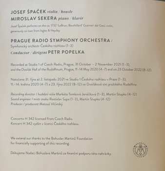 CD Bohuslav Martinů: Concerto For Violin, Piano And Orchestra - Violin Sonata No. 3 - Five Short Pieces