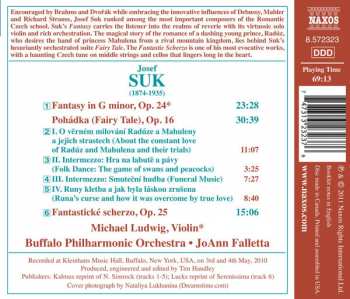 CD Josef Suk: Fairy Tale, Fantasy In G Minor, Fantastic Scherzo 254532