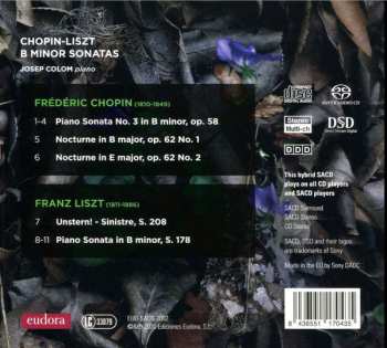 SACD Josep Colom: B Minor Sonatas 448419