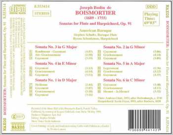 CD Joseph Bodin De Boismortier: Sonatas For Flute And Harpsichord 331689