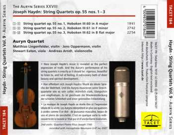 CD Joseph Haydn: Auryn's Haydn: Op. 55 (String Quartets ∙ Vol. 9 Of 14 Op. 55, Nos. 1 – 3) 421353