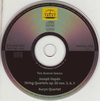 2CD Joseph Haydn: Auryn's Haydn: Op. 20 (String Quartets ∙ Vol. 5 Of 14 Op. 20 Nos. 1 – 6) 188807