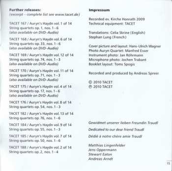 2CD Joseph Haydn: Auryn's Haydn: Op. 64 (String Quartets ∙ Vol. 10 Of 14 Op. 64 No. 1 – 6)