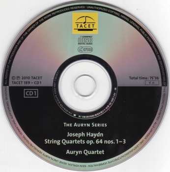 2CD Joseph Haydn: Auryn's Haydn: Op. 64 (String Quartets ∙ Vol. 10 Of 14 Op. 64 No. 1 – 6)