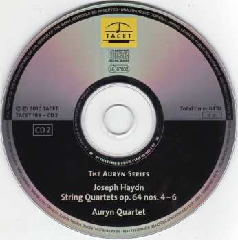 2CD Joseph Haydn: Auryn's Haydn: Op. 64 (String Quartets ∙ Vol. 10 Of 14 Op. 64 No. 1 – 6)