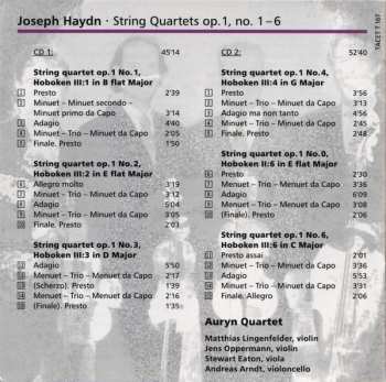 2CD Joseph Haydn: Auryn's Haydn: Op.1 (String Quartets • Vol. 1 of 14 Op. 1, No. 1 – 6) 181918