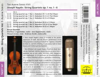 2CD Joseph Haydn: Auryn's Haydn: Op.1 (String Quartets • Vol. 1 of 14 Op. 1, No. 1 – 6)