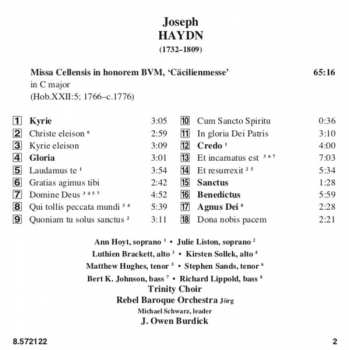 CD Joseph Haydn: Cäcilienmesse (Missa Cellensis In Honorem BVM) 427964