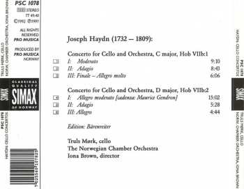 CD Joseph Haydn: Cello Concertos 320617