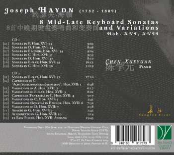 2CD Joseph Haydn: 8 Mid-Late Keyboard Sonatas And Variations Hob. XVI, XVII