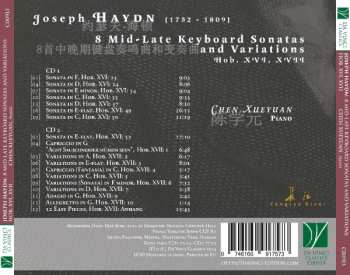 2CD Joseph Haydn: 8 Mid-Late Keyboard Sonatas And Variations Hob. XVI, XVII