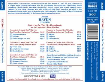 CD Joseph Haydn: Concertos For Two Lire Organizzate 314530