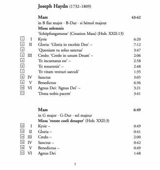 CD Joseph Haydn: Creation Mass = Schöpfungsmesse / Missa 'Rorate Coeli Desuper' 432022