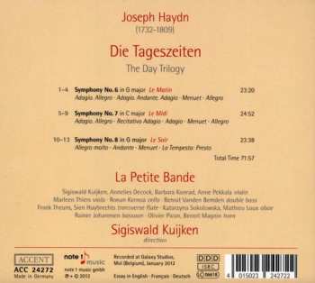 CD Joseph Haydn: Die Tageszeiten - Symphonies No. 6, 7, 8 - Le Matin - Le Midi _ Le Soir 343421