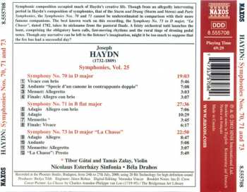CD Joseph Haydn: Hadyn Symphonies, Vol. 25 (Symphonies Nos. 70, 71, & 73) 273310