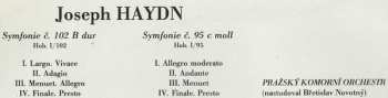 LP Joseph Haydn: Londýnské Symfonie Č.102, Č.95 (83/1) 138743