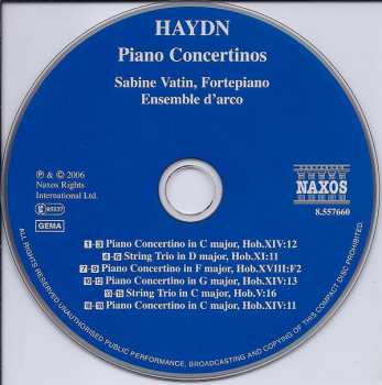 CD Joseph Haydn: Piano Concertinos • String Trios 288906