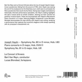 CD Joseph Haydn: Piano Concerto In D Major, Symphonies Nos. 80 & 81 316369
