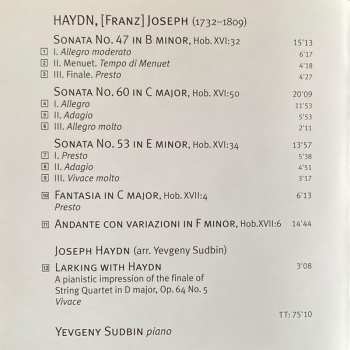 SACD Joseph Haydn: Piano Sonatas Nos 47 • 53 • 60/Fantasia In C Major/Andante Con Variazioni 301362