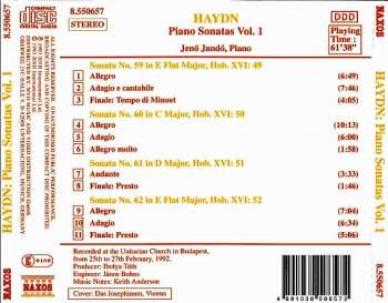 CD Joseph Haydn: Piano Sonatas, Vol. 1 (Nos. 59 - 62) 319356