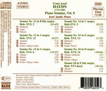 CD Joseph Haydn: Piano Sonatas, Vol. 8 (Nos. 11 - 16 & 18) 127282
