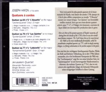 CD Joseph Haydn: Quatuors À Cordes 305918