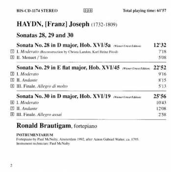 CD Joseph Haydn: Sonatas 28, 29 And 30 323705