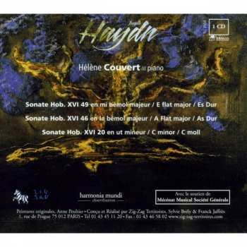 CD Joseph Haydn:  Sonates Hob. XVI 49, 46, 20 329152