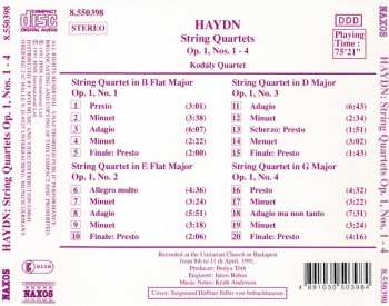 CD Joseph Haydn: String Quartets Op. 1, Nos. 1 - 4 314096
