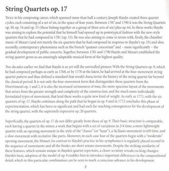2CD Joseph Haydn: String Quartets Op. 17 181352