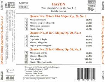 CD Joseph Haydn: String Quartets Op. 20 "Sun", Nos. 1 - 3 434303
