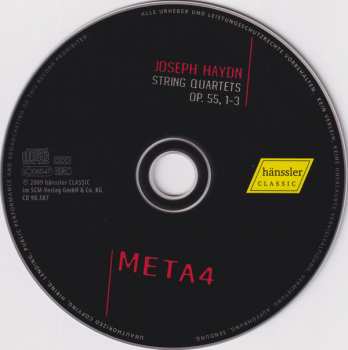 CD Joseph Haydn: String Quartets Op. 55,1–3 123477