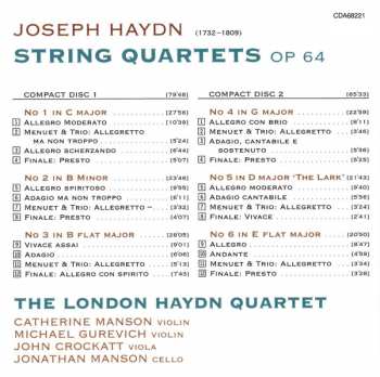 2CD Joseph Haydn: String Quartets, Op 64 316490
