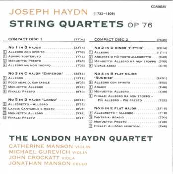 2CD Joseph Haydn: String Quartets Op 76 179001